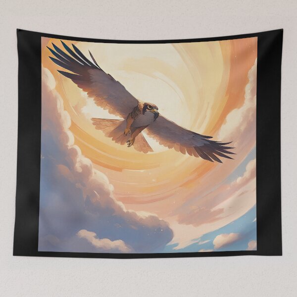 Item preview, falcon soaring in the sky designed and sold by Bilisik.