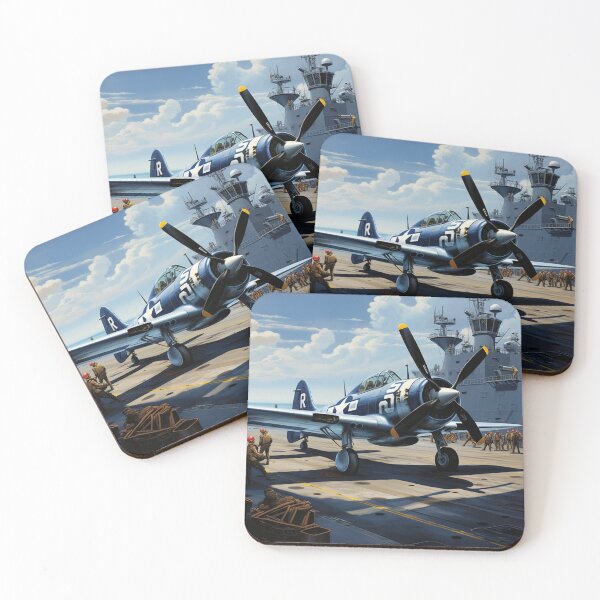 Item preview, Corsair Dream Aircraft Carrier Art designed and sold by Fenixprintworks.