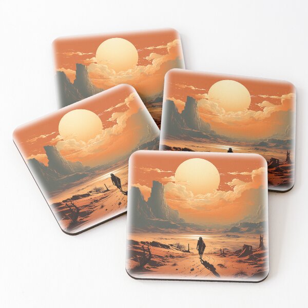 Item preview, Sci-Fi Desert Wanderer Art: Exploration and Solitude designed and sold by Craftventuring.