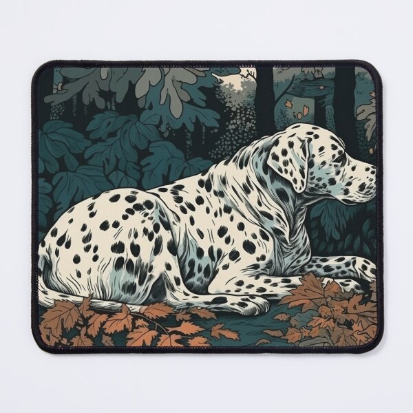 Item preview, Dalmatian Resting In The Forest, Willam Morris Style designed and sold by SapphireKunai.