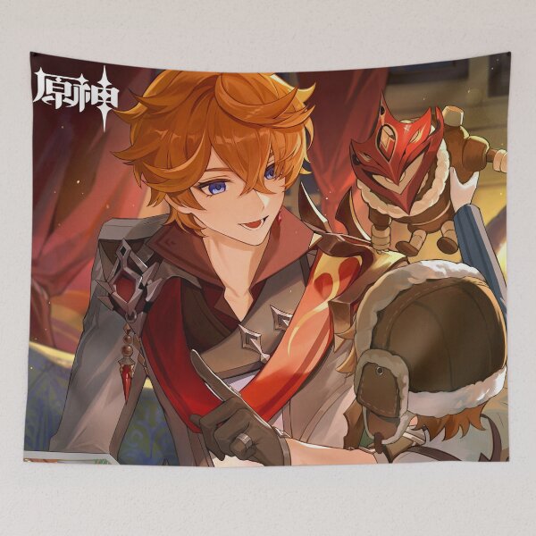 Item preview, Genshin Impact - Childe Official Birthday Artwork 2023 designed and sold by Krimsy.