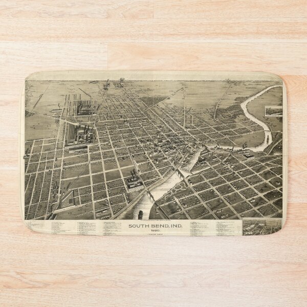 Item preview, South Bend, Indiana (1890) designed and sold by allhistory.