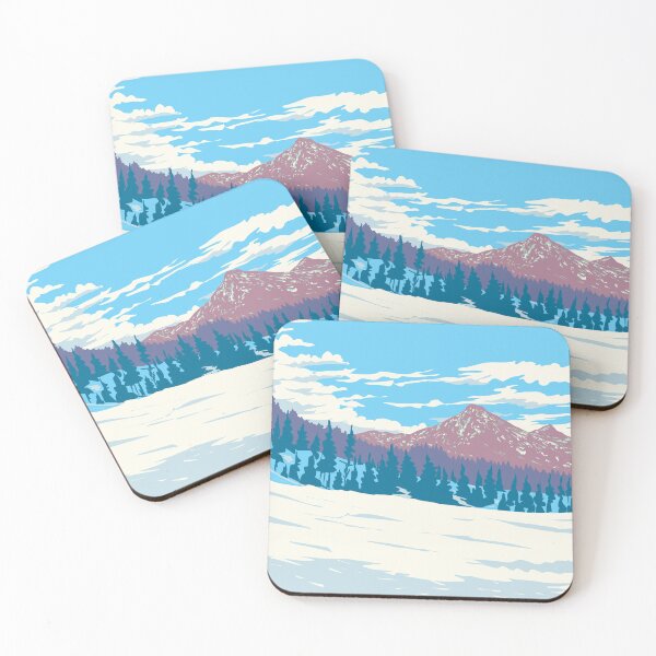 Item preview, Mount Charleston in Spring Mountains Range Nevada USA WPA Art Poster  designed and sold by patrimonio.