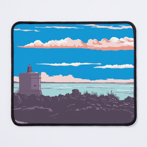 Item preview, Stirling Point Signal Station Lighthouse in Bluff New Zealand WPA Poster Art designed and sold by patrimonio.