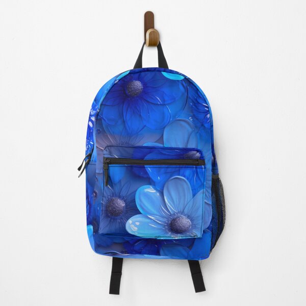 Item preview, Transparent flowers, cobalt color artwork designed and sold by silent-violin.