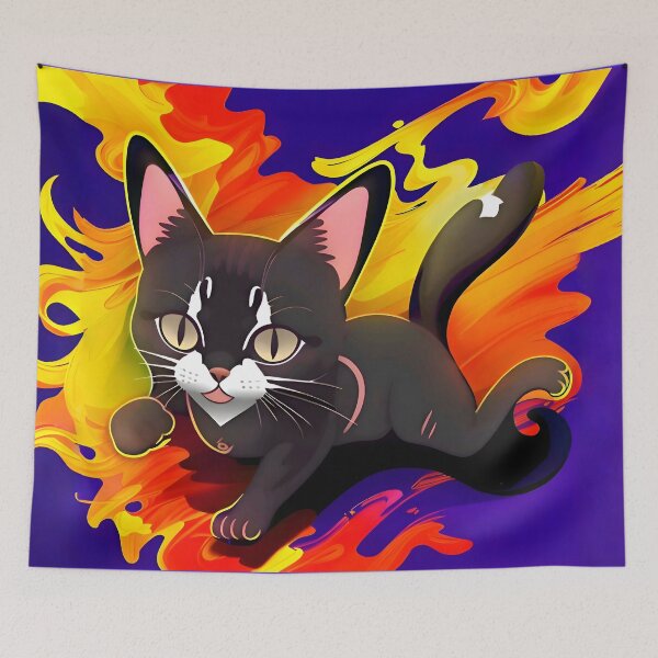 Item preview, Black cat designed and sold by Artdsign256.