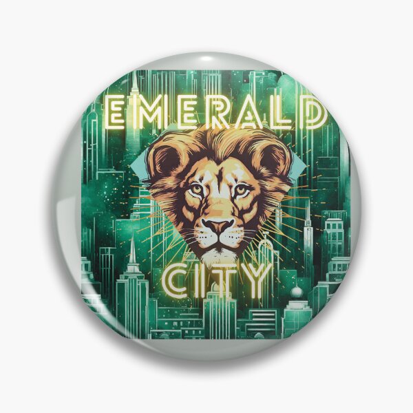 Artikelvorschau, Cowardly Lion Emerald City Art Deco entworfen und verkauft von stargazerhill.