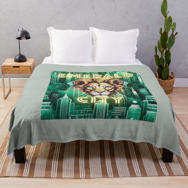 Item preview, Cowardly Lion Emerald City Art Deco designed and sold by stargazerhill.