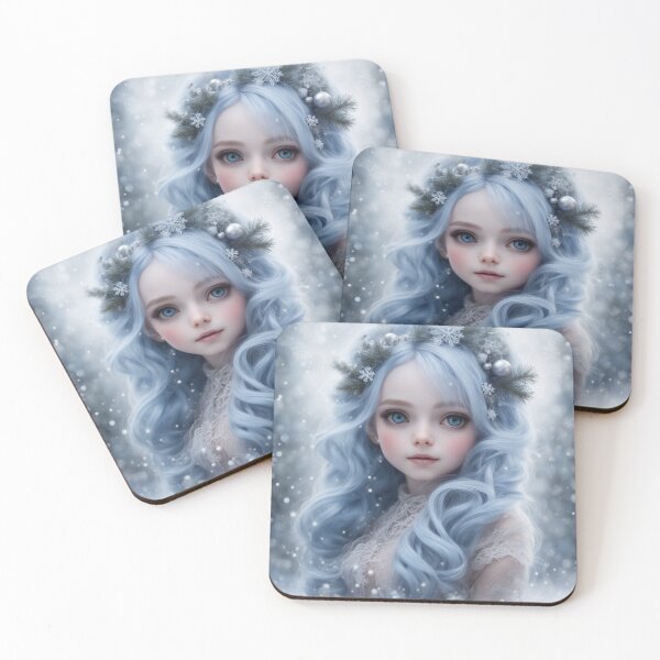 Item preview, winter girl blue hair designed and sold by WaryTales.