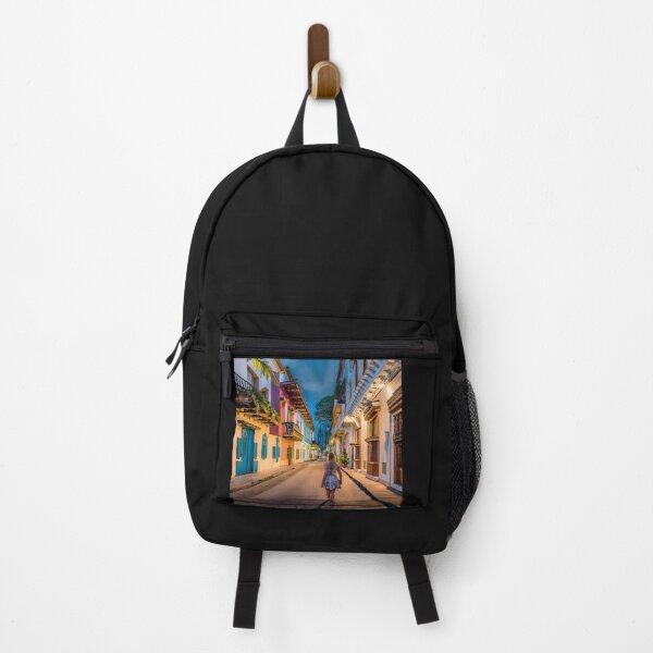 Item preview, woman walking at night through cartagena designed and sold by InnovaDigital.