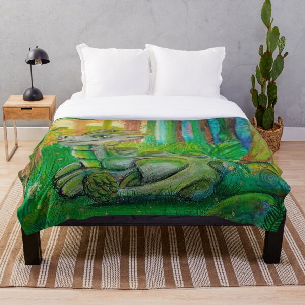 Item preview, Mossy stone dragon in the forest designed and sold by farahmae.