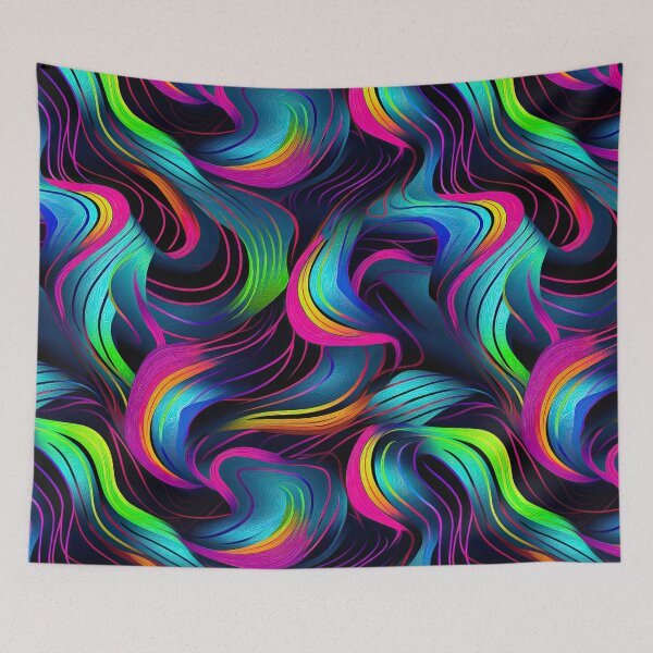 Item preview, Colorful neon pattern designed and sold by OlmArtify.