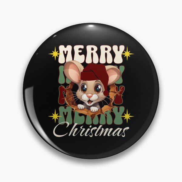 Item preview, Merry Christmas Cute Mouse designed and sold by RockBeeDesigns.