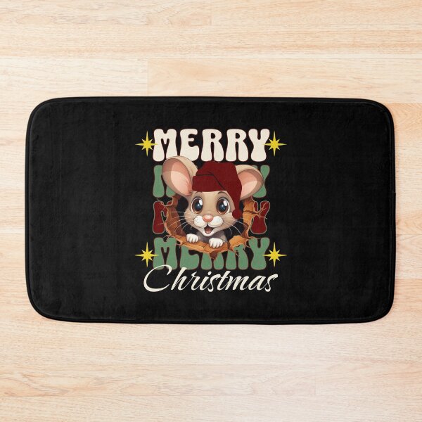 Item preview, Merry Christmas Cute Mouse designed and sold by RockBeeDesigns.