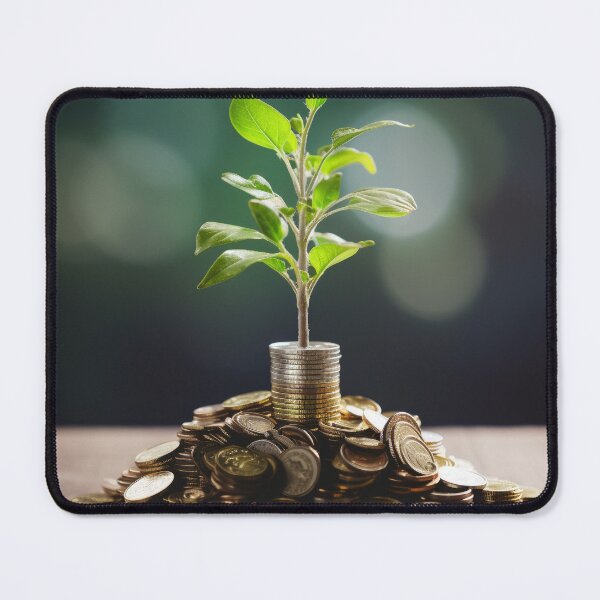 Item preview, Plants Joint With Stack Of Coins designed and sold by FireFXStudio.