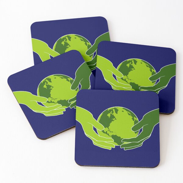 Item preview, Green planet Earth protected by human hands designed and sold by AwesomeArt13.