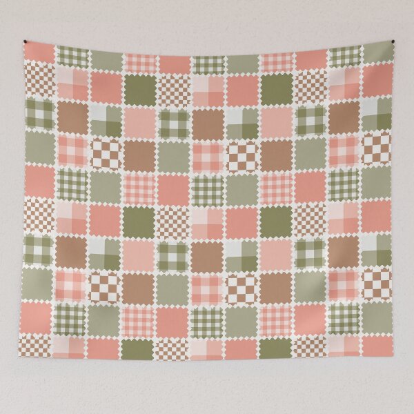Item preview, Patchwork Checker Pattern designed and sold by CreativeDraws42.