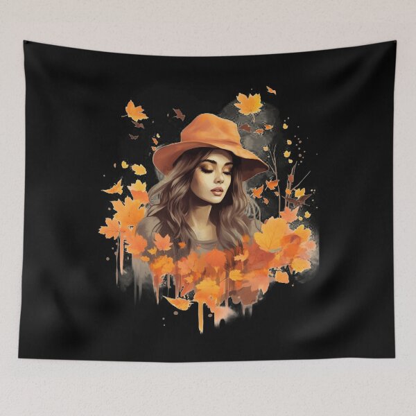 Item preview, Beautiful Autumn Woman designed and sold by AnnaMDesign.