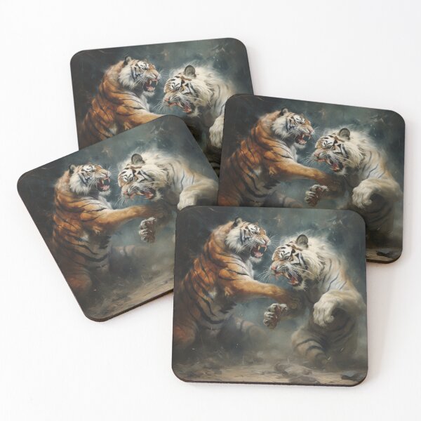 Item preview, Two Tigers Fighting  designed and sold by FireFXStudio.
