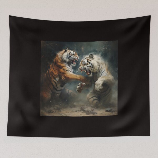 Item preview, Two Tigers Fighting  designed and sold by FireFXStudio.