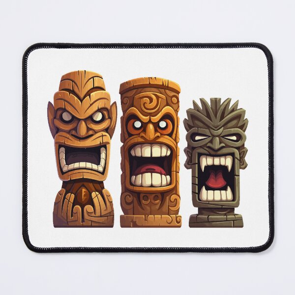 Item preview, Three Tiki Statues - Getting Freaky At The Tiki designed and sold by VelvetRoom.