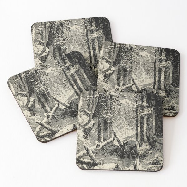 Item preview, Winter Forest Scene in the Sierra Nevadas designed and sold by Francespoppy.