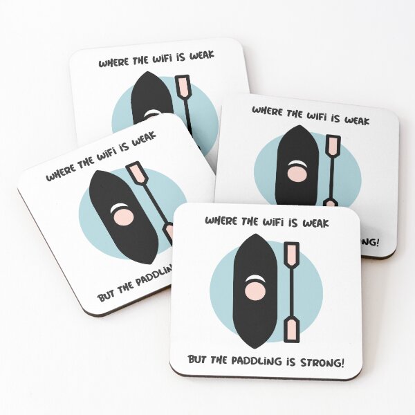 Item preview, Kayak: Where the WiFi is Weak but the Paddling is Strong! designed and sold by CanvasHarbor.