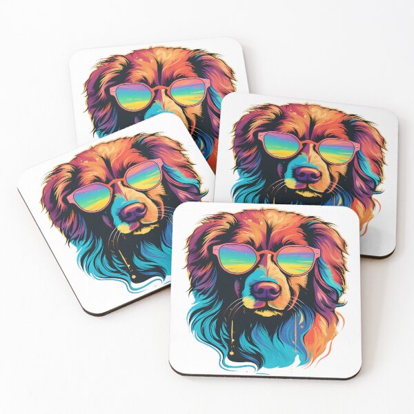 Item preview, Psychedelic Pup with Polarized Panache designed and sold by MinaStellar.