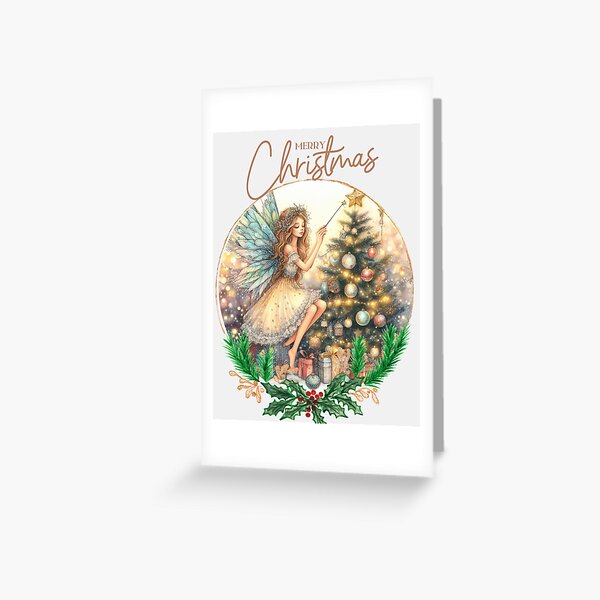 Item preview, Merry Christmas fairy Christmas tree  designed and sold by SeeingBeyond.