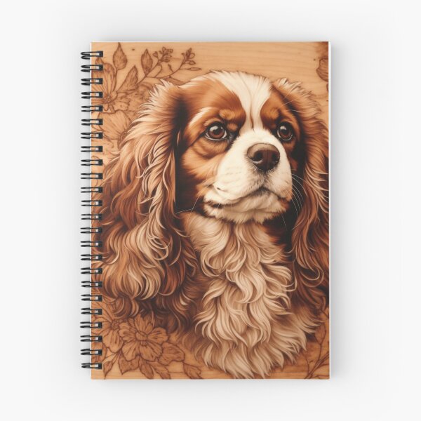 Item preview, Cavalier King Charles Spaniel: The Graceful Charm of Wood (Pyro Pets Art - 030) designed and sold by pyropetsart.