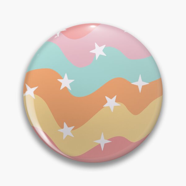 Item preview, Retro Groovy Waves and Stars Seamless Pattern designed and sold by CreativeDraws42.