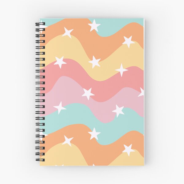 Item preview, Retro Groovy Waves and Stars Seamless Pattern designed and sold by CreativeDraws42.