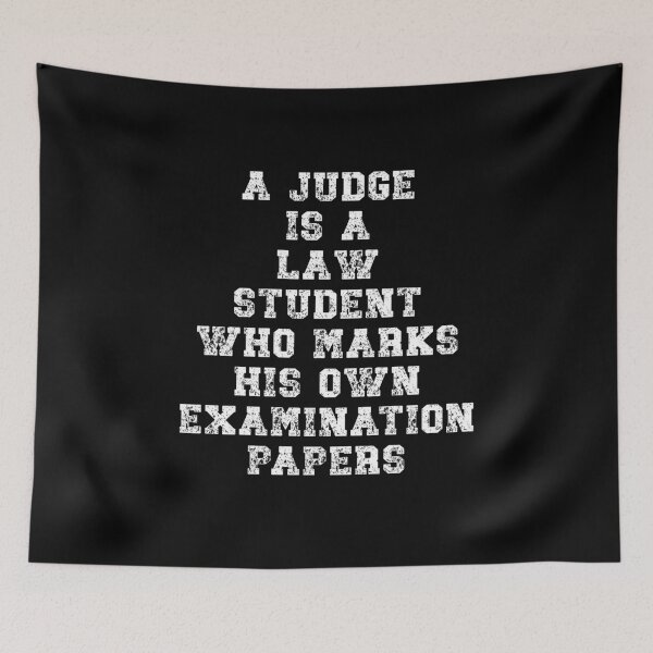 Item preview, A judge is a law student who marks his own examination paper designed and sold by Gevover.
