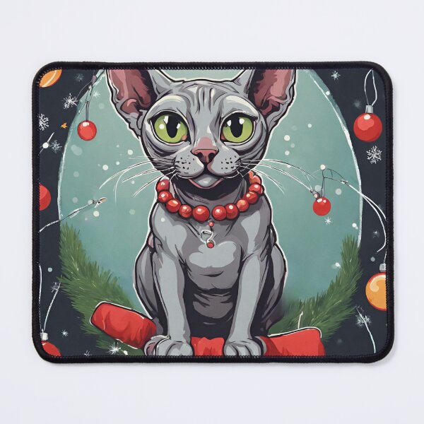 Artikelvorschau, Weihnachts-Sphynx-Katze entworfen und verkauft von bugilugi.
