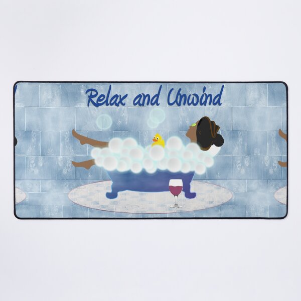 Item preview, Lady In Tub In Blue designed and sold by m2inspiration.