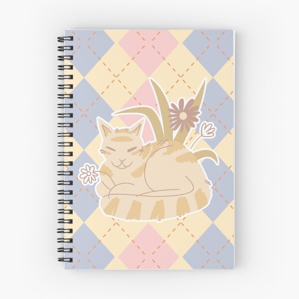 Item preview, Cottagecore Cat with Patterned Background Design designed and sold by CarefulCreation.