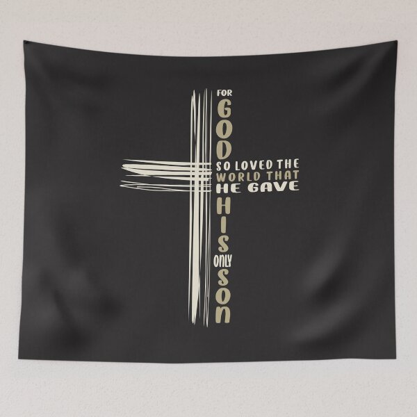 Item preview, God's Love Revealed John 3:16 Christian Quote designed and sold by cidolopez.