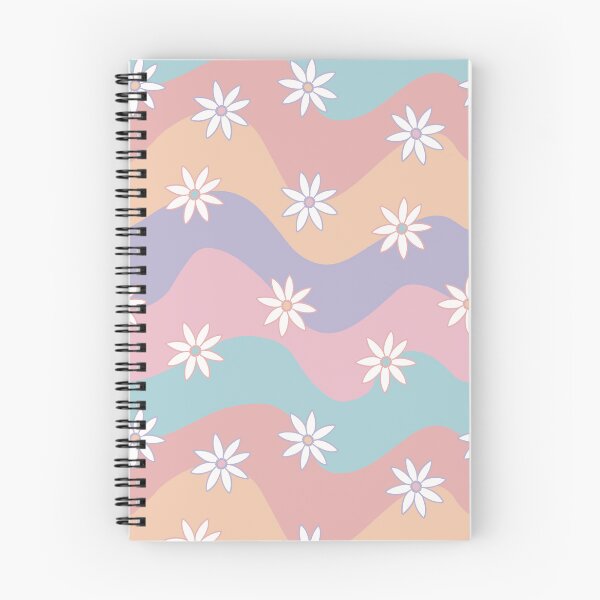 Item preview, Retro Groovy Waves and Flowers Seamless Pattern designed and sold by CreativeDraws42.