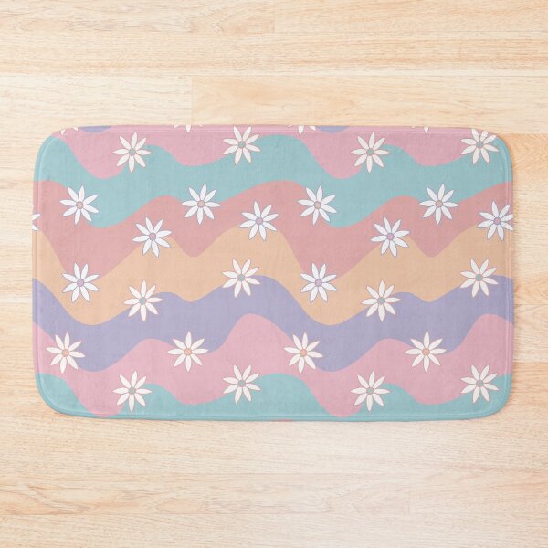 Item preview, Retro Groovy Waves and Flowers Seamless Pattern designed and sold by CreativeDraws42.
