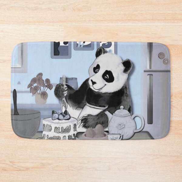 Item preview, Just a Panda Bear Baking a Cake designed and sold by gleefulme.