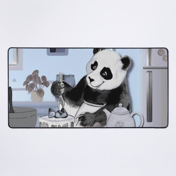 Item preview, Just a Panda Bear Baking a Cake designed and sold by gleefulme.