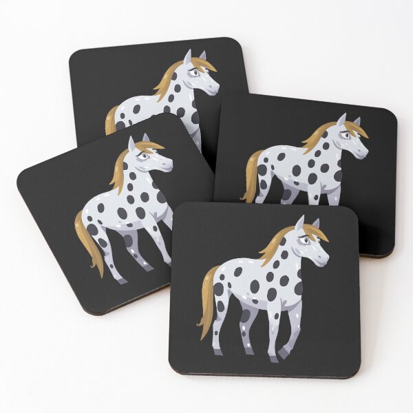 Item preview, Spotted Mustang in Folk Art Style designed and sold by ElLocoMus.