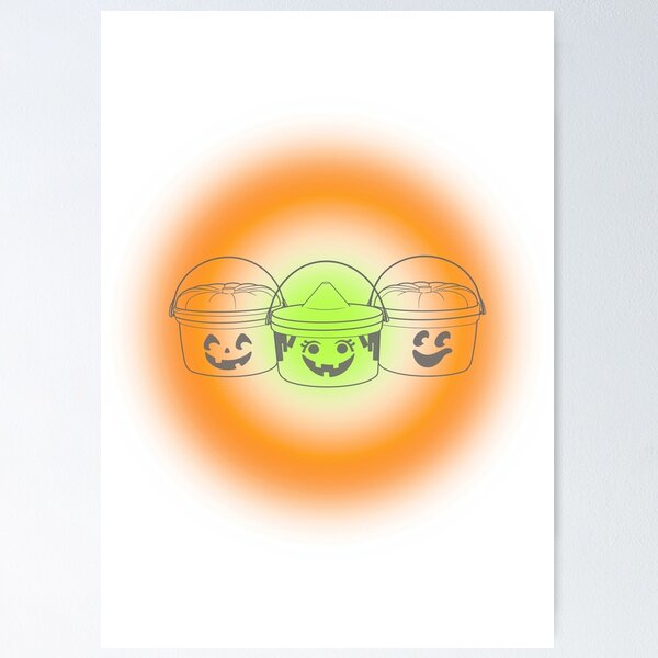 Item preview, Halloween bucket - 90s nostalgia- vintage Jack o lantern designed and sold by nineties-kids.