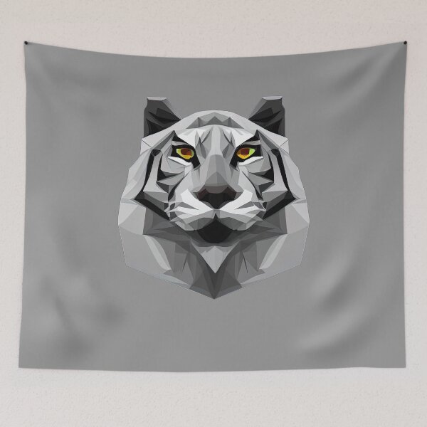 Item preview, Angry White Tiger designed and sold by PolygonXYZ.