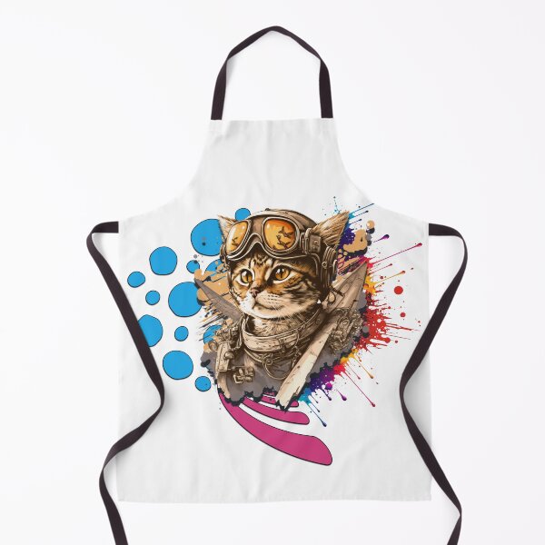 Item preview, Colorfully Pilot Cat Design designed and sold by ARTCLAYSTO.