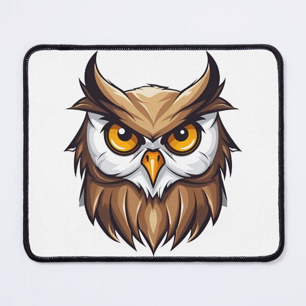 Aperçu de l'œuvre Dessin animé style hibou EDC hibou peinture dessin logo autocollant, arts muraux, impressions d'art et plus encore créée et vendue par Kevin Lou.