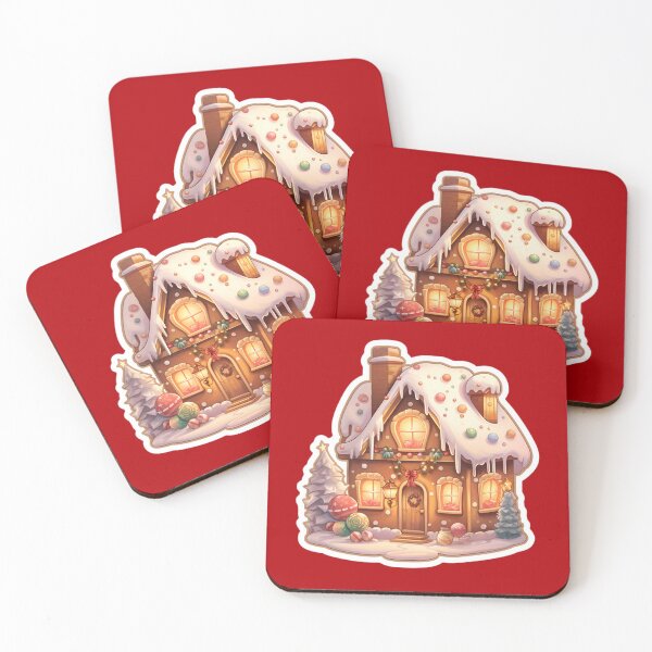 Item preview, Gingerbread house in the snow designed and sold by AI-Only Creations.