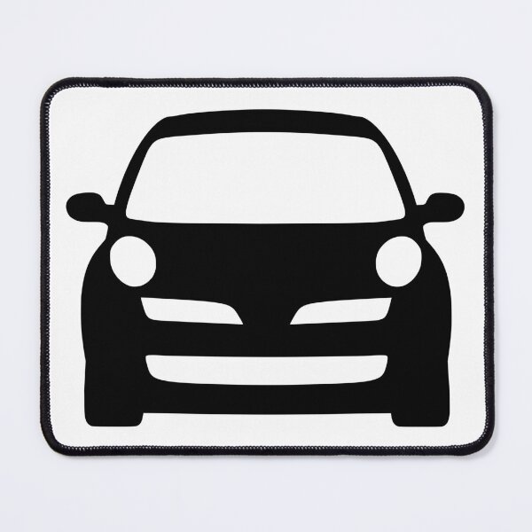 Item preview, Nissan Micra March K12 front black silhouette designed and sold by EdimDesign.