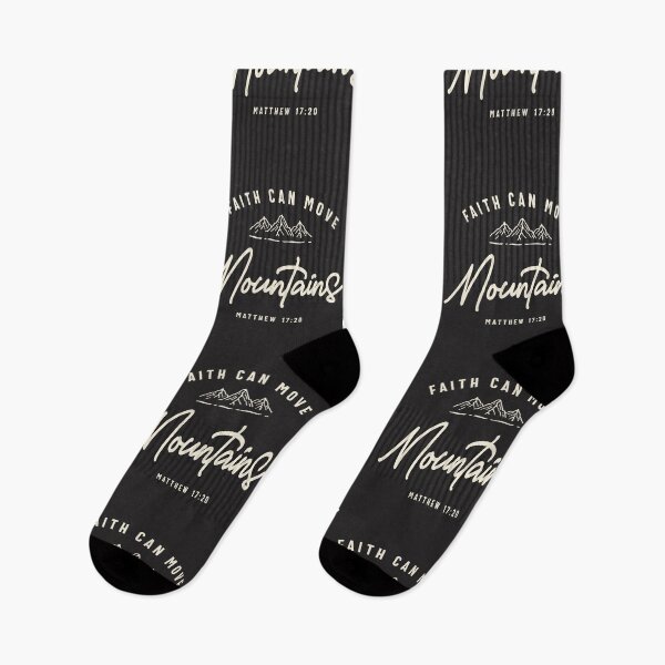 Item preview, Faith Moves Mountains Matthew 17:20 Christian Quote  designed and sold by cidolopez.