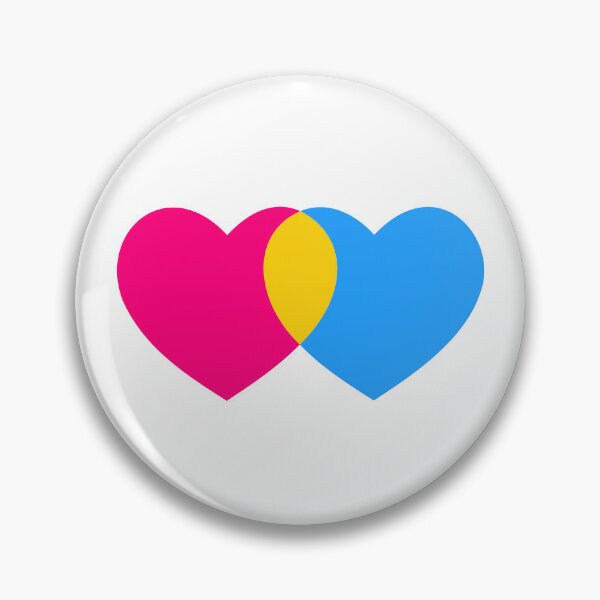 Item preview, Subtle Pan Flag Hearts Subtle Pansexual Pride designed and sold by wonderxwander.
